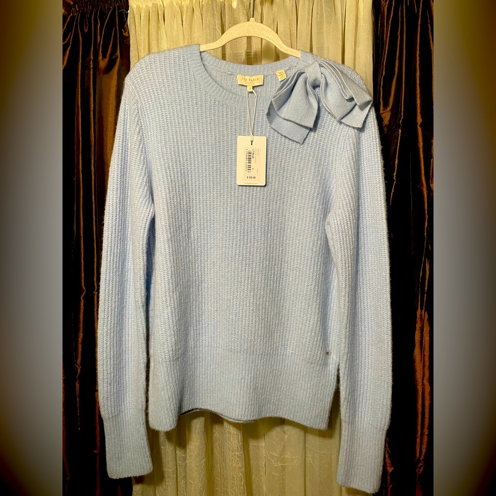 Ted Baker London Daizzy Bow Ribbed Sweater